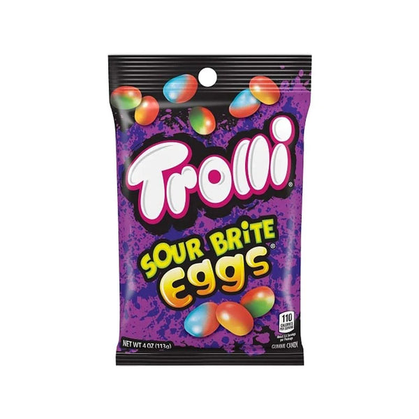 Trolli Peg Bag Sour Brite Eggs 12 Count - 4 oz