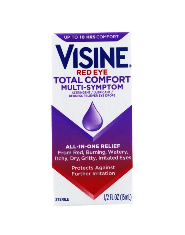 Visine Red Eye Total Comfort Multi-Symptom Eye Drops 1 Count - 2 oz image 0