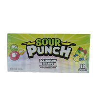 Sour Punch Straw King Size Rainbow Chewy Candy 12 Count - 4.5 oz image 0