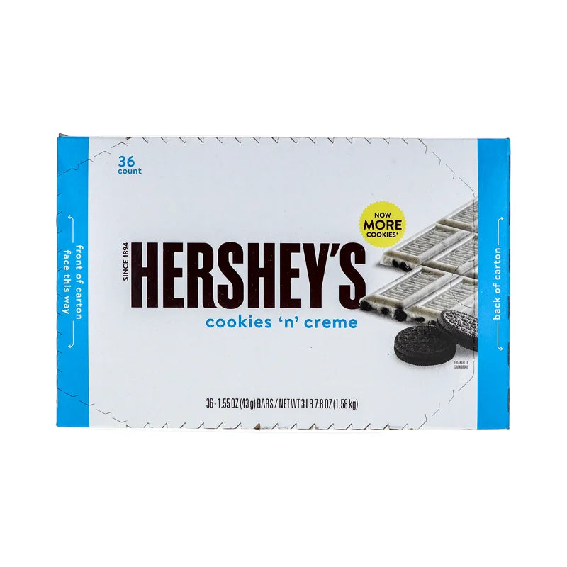 Hershey Cookies N Creme Candy Bar 36ct/1.55oz image 0