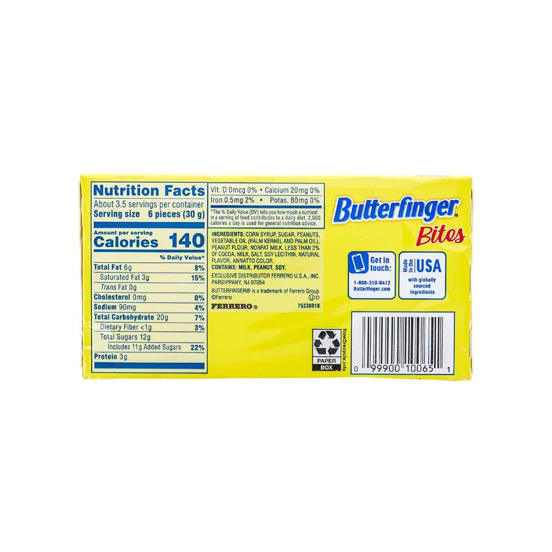 Butterfinger Bites Chocolate Candy, Theatre Box - 3.5 oz image 1
