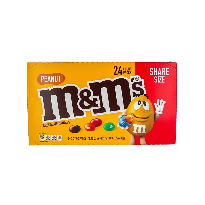 M&M King Size Peanut Chocolate 24/3.27Oz image 0