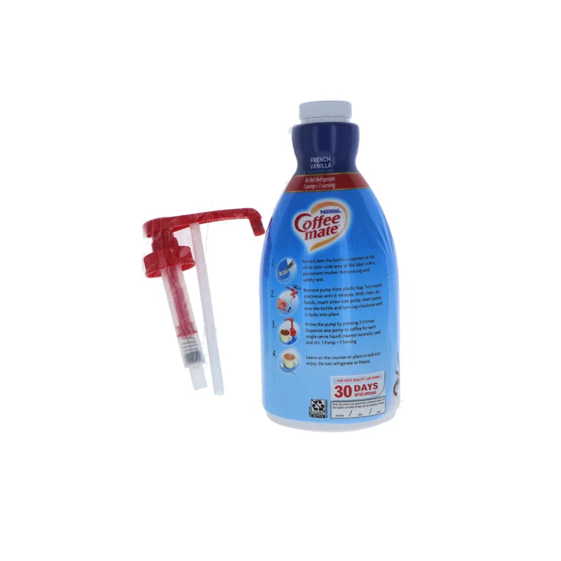 Coffee-Mate Creamer Pump French Vanilla 2 Count - 1.5 Liter image 1