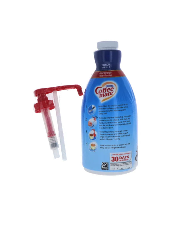 Coffee-Mate Creamer Pump French Vanilla 2 Count - 1.5 Liter image 0
