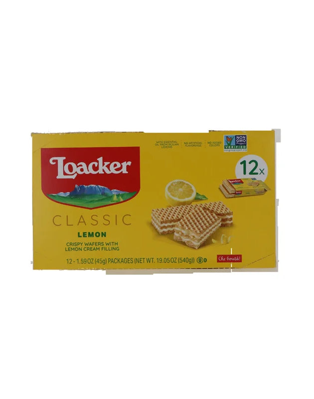 Loacker Lemon Wafers Snack Pack 12 Count - 1.59 oz image 0