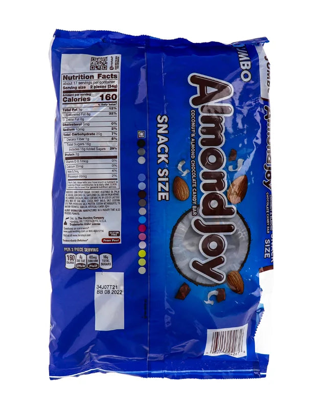 Almond Joy Snack Size Candy Bars Jumbo Bag image 0