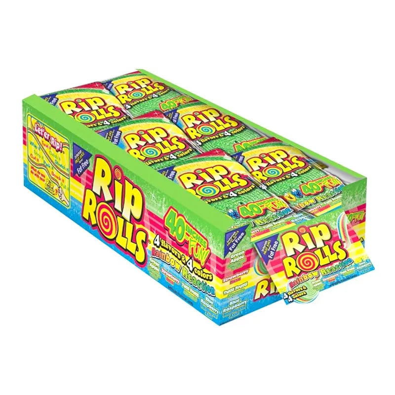 Rip Rolls Rainbow Reaction - 24 Count - 1.4oz image 0