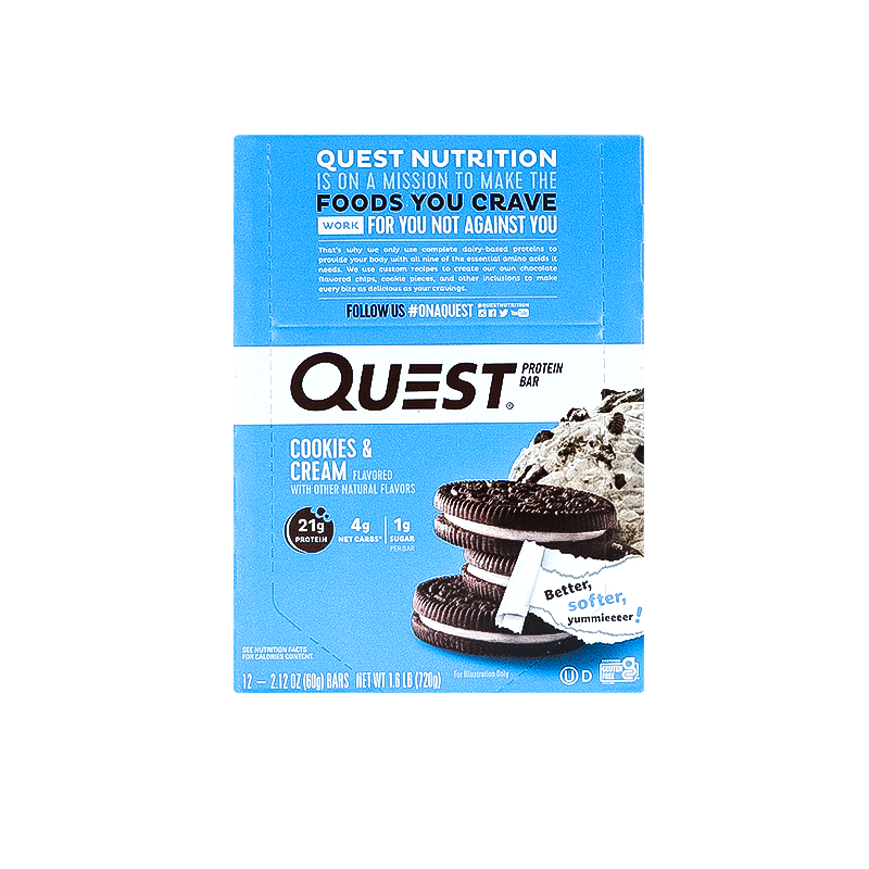 Quest Bar, Cookies And Cream, 2.12 Ounce image 0
