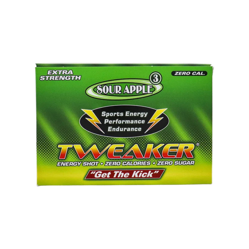 Tweaker Sour Apple Energy Extra Strength 12 Count - 2 oz image 1