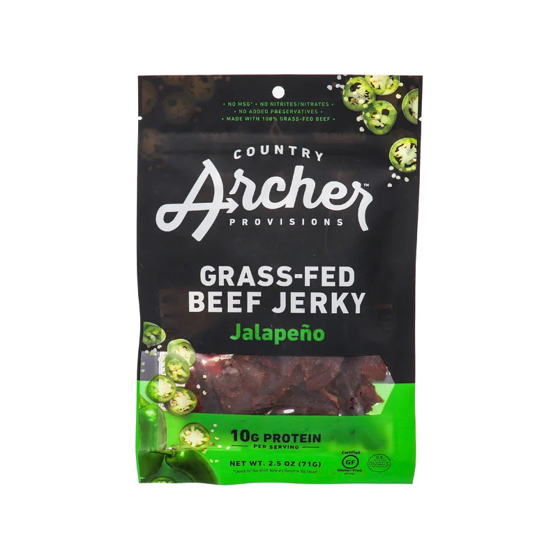 Country Archer Beef Jerky Sweet Jalapeno Bag 2.5 oz image 0