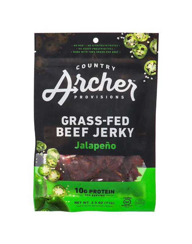 Country Archer Beef Jerky Sweet Jalapeno Bag 2.5 oz image 0