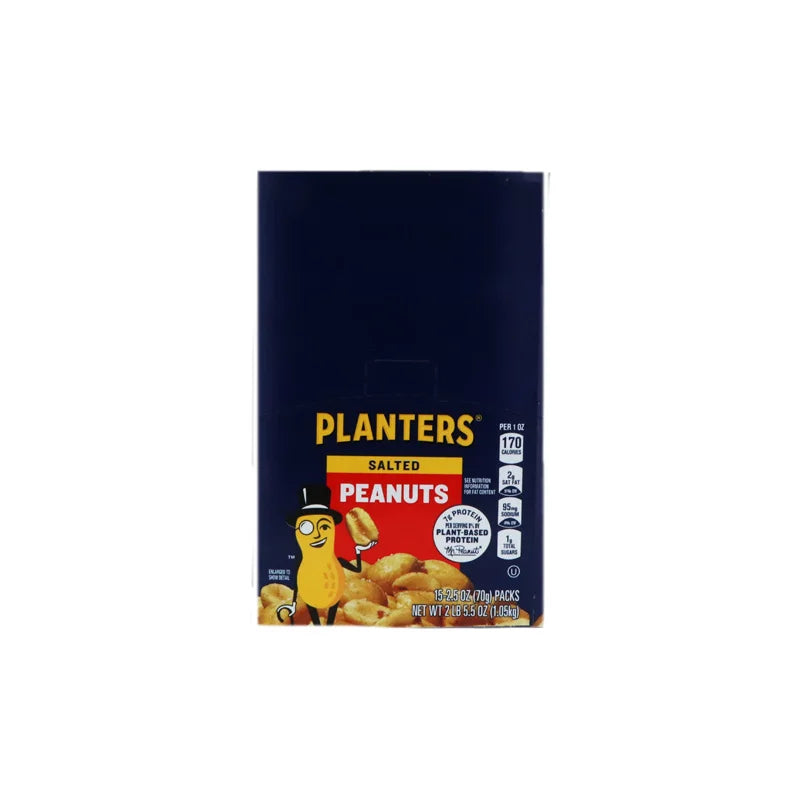 Planter Salted Peanut Tube 15 Count - 2.25 oz image 0