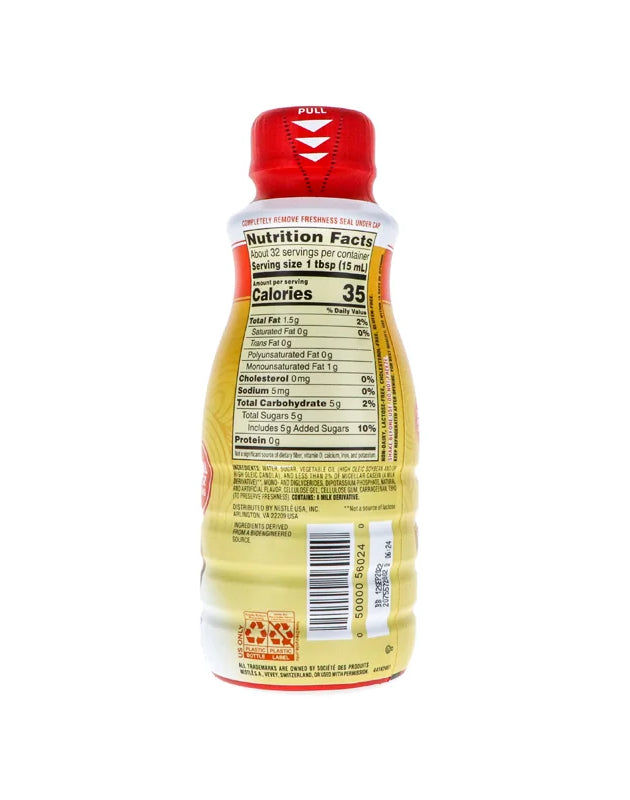Nestle Coffee-mate Hazelnut Liquid Coffee Creamer - Bottle 16 oz image 0
