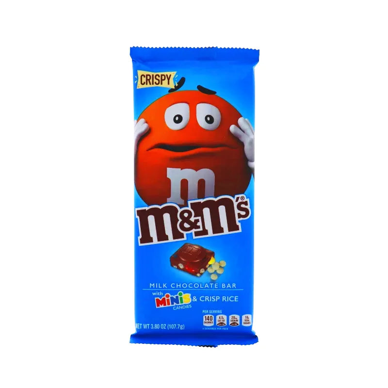 M&M's Tablet Crispy & Minis Milk Chocolate Candy Bar 3.8 oz image 0