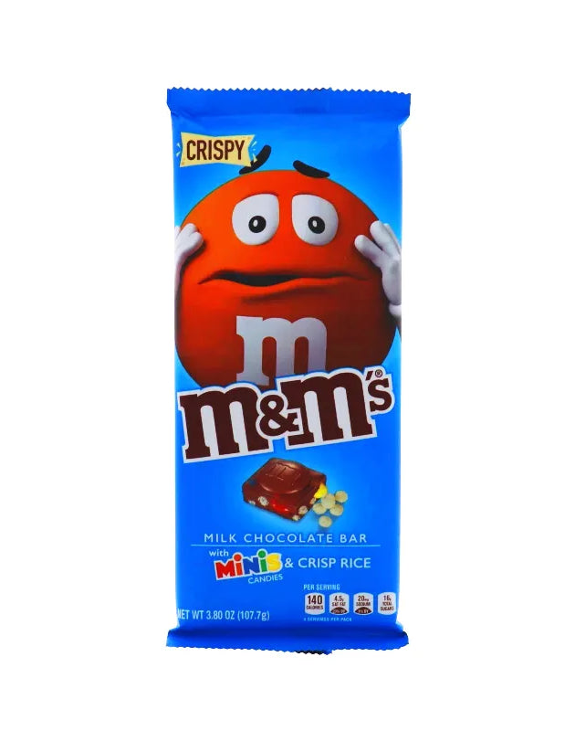 M&M's Tablet Crispy & Minis Milk Chocolate Candy Bar 3.8 oz image 0
