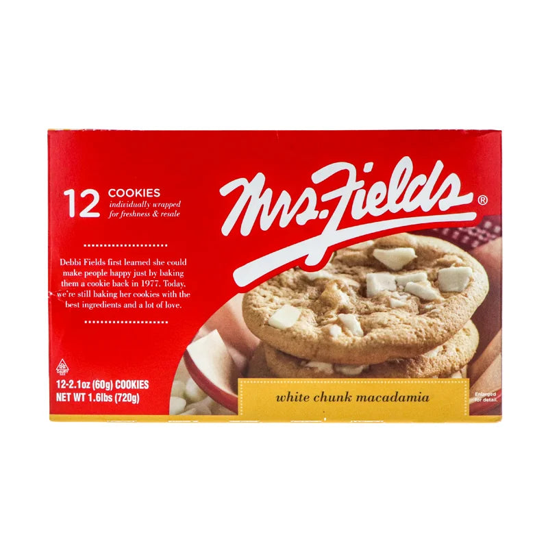 Mrs. Fields White Chunk Macadamia 12 Count - 2.1 oz image 0