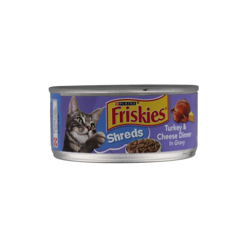 Friskies Shreds Turkey & Cheese Dinner, Cat Food, 5.5 oz image 0