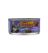 Friskies Shreds Turkey & Cheese Dinner, Cat Food, 5.5 oz image 0