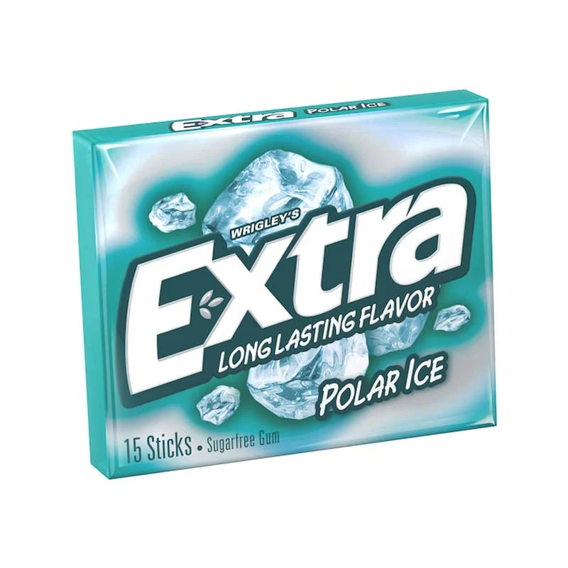 Wrigley's Extra Polar Ice Sugar Free Gum - Pack of 10 - 15 Sticks - 1.05oz image 0