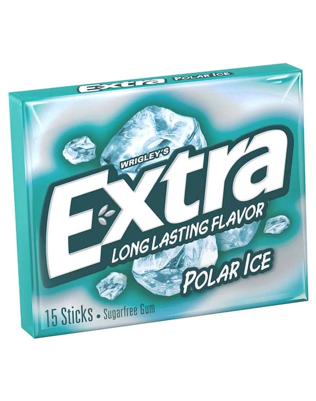 Wrigley's Extra Polar Ice Sugar Free Gum - Pack of 10 - 15 Sticks - 1.05oz image 0