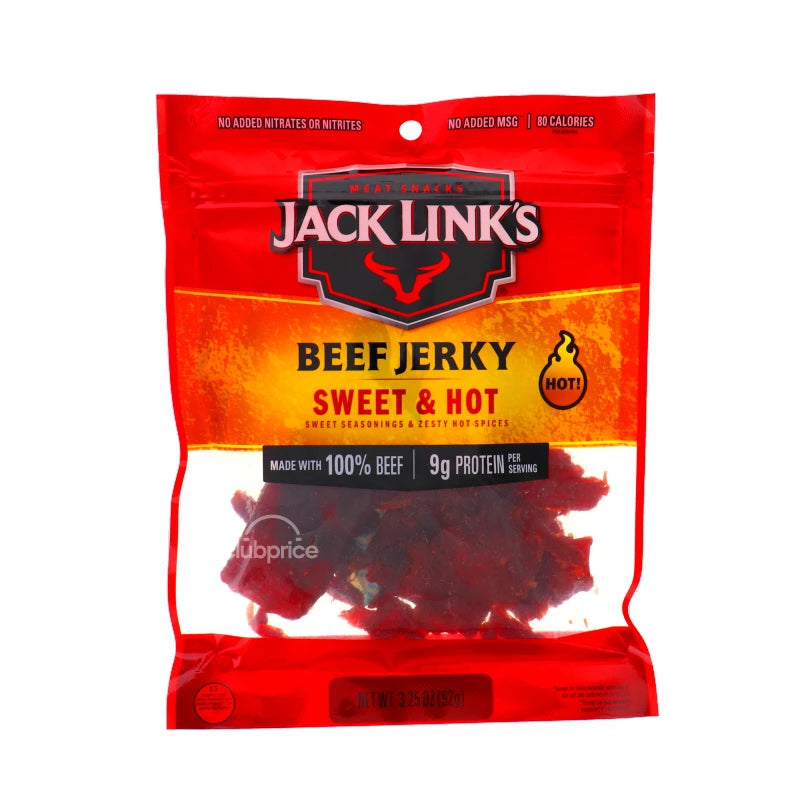 Jack Link Beef Jerky Sweet & Hot - Bag 3.25 oz image 0
