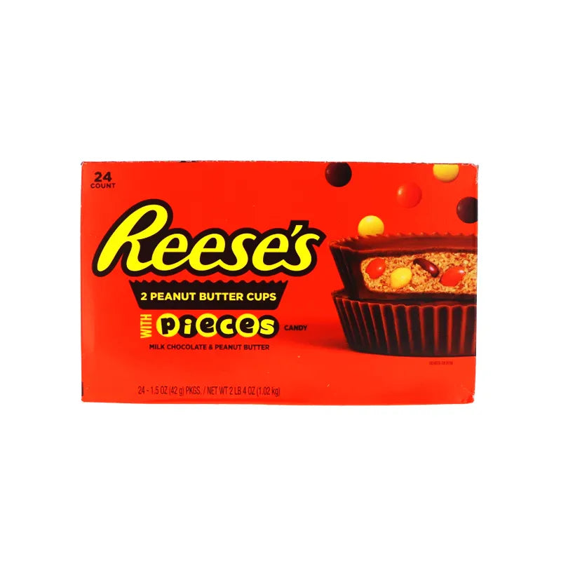 Reeses Peanut Butter Cups with Reeses Pieces 24 Count - 1.5 oz image 0