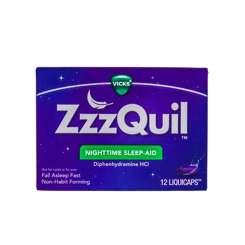 Vicks Zzzquil Nighttime Sleep Aid - Liquicaps 12 Count image 0