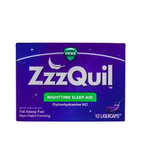 Vicks Zzzquil Nighttime Sleep Aid - Liquicaps 12 Count image 0