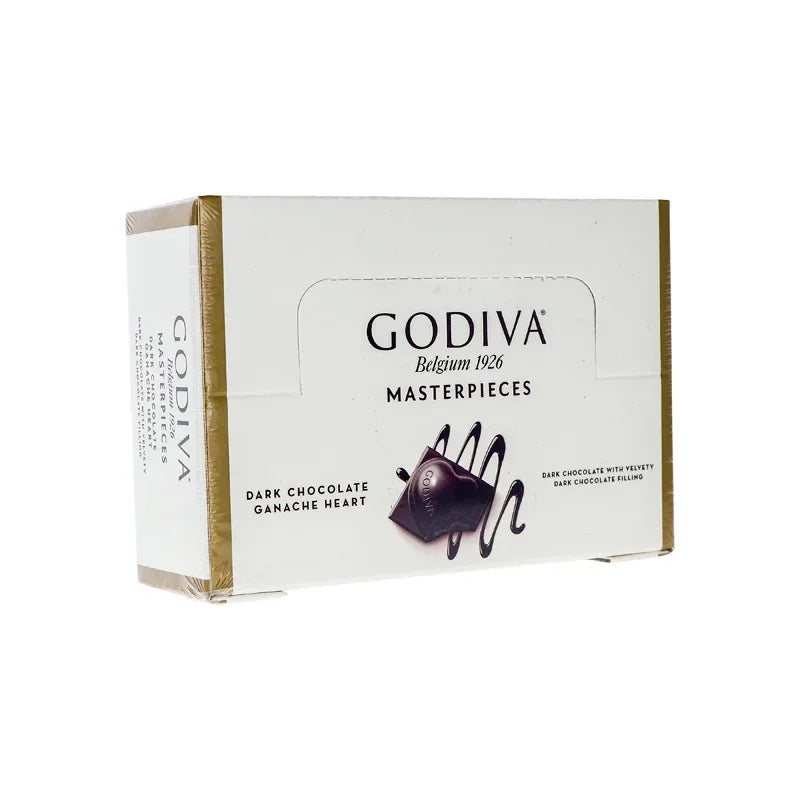 Godiva Masterpieces Belgium Dark Chocolate Ganache Heart (Count 12) - 1 oz image 1