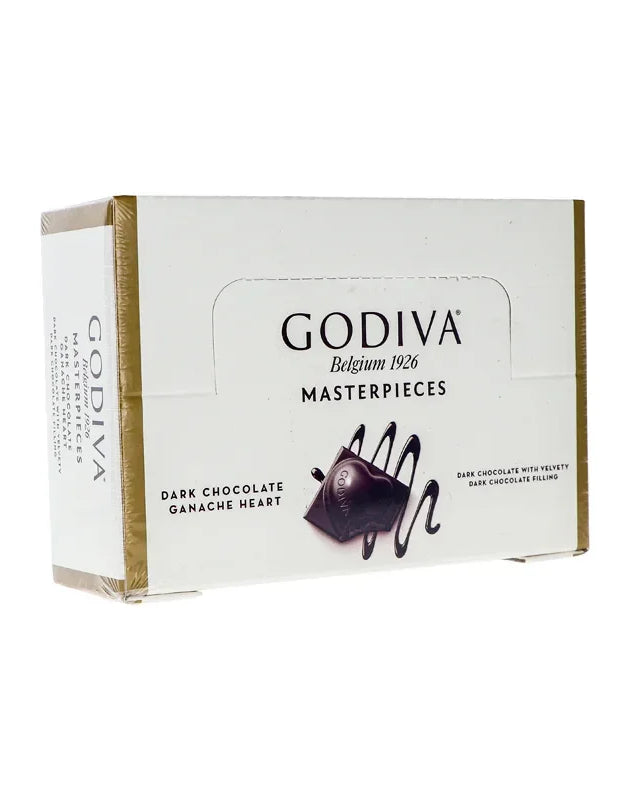 Godiva Masterpieces Belgium Dark Chocolate Ganache Heart (Count 12) - 1 oz image 0