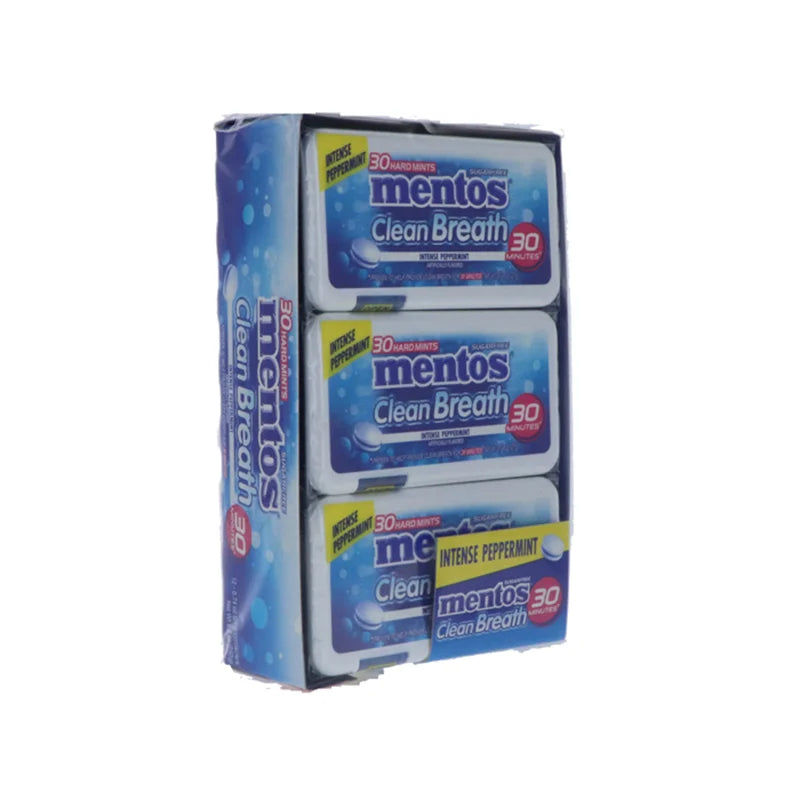 Mentos Clean Breath Hard Mints Peppermint 12 Count - 0.74 oz image 1