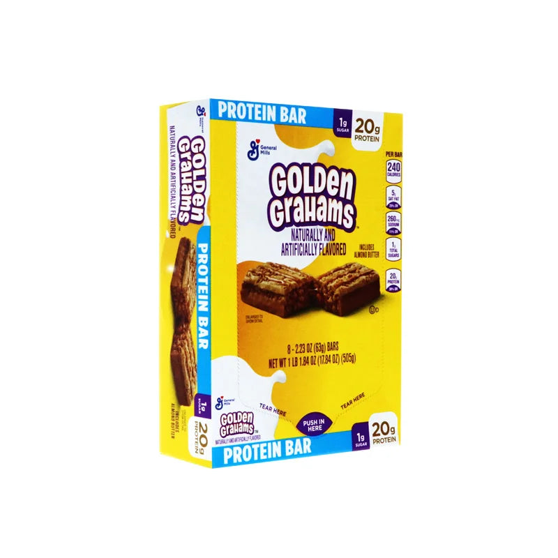 General Mills Golden Grahams Protein Bar 8 Count - 2.23 oz image 1