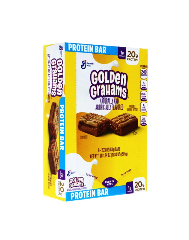 General Mills Golden Grahams Protein Bar 8 Count - 2.23 oz image 0