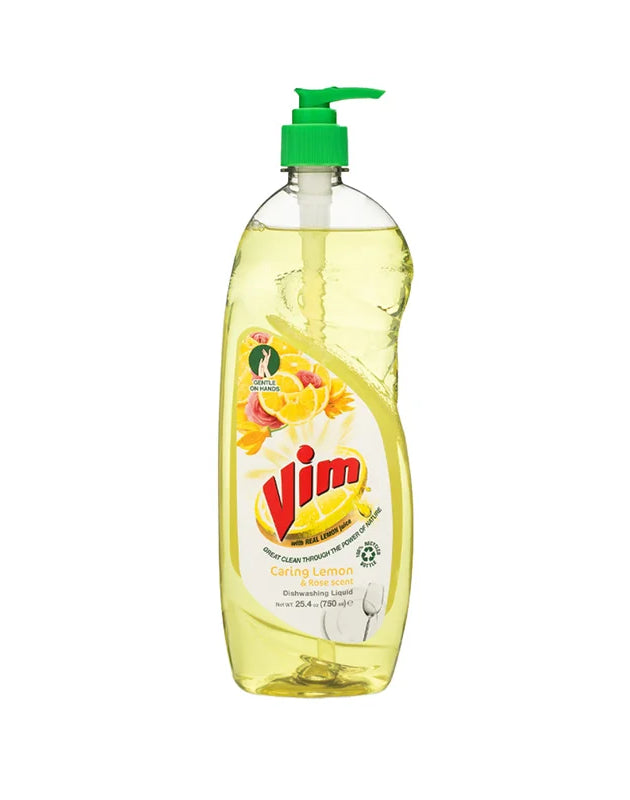Vim Dishwashing Liquid Lemon 25.4 oz image 0