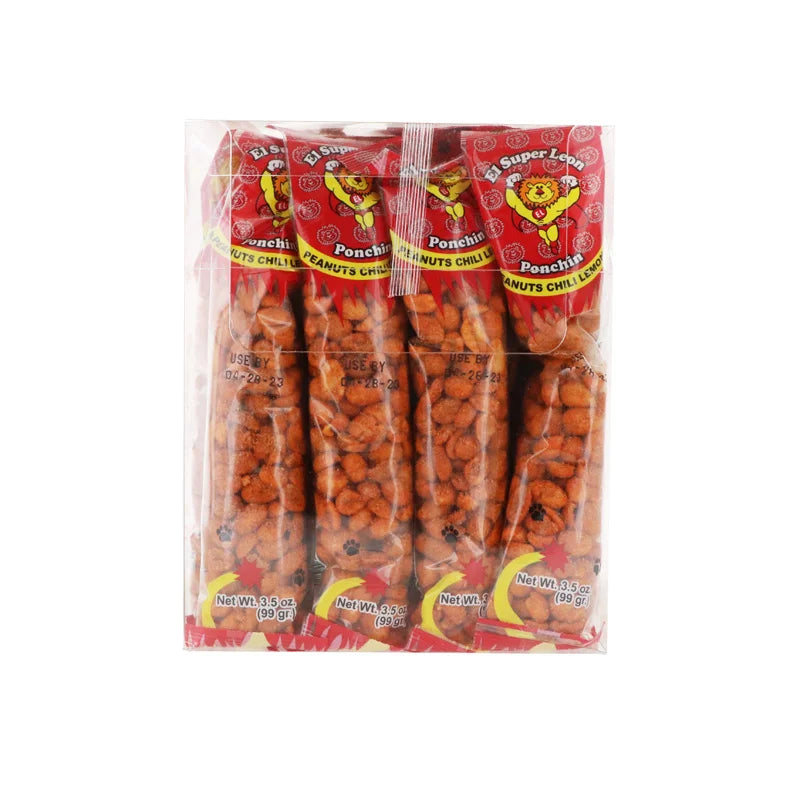 El Super Leon, Peanuts Chili Lemon - Tube 24 Count - 3.5 oz image 0