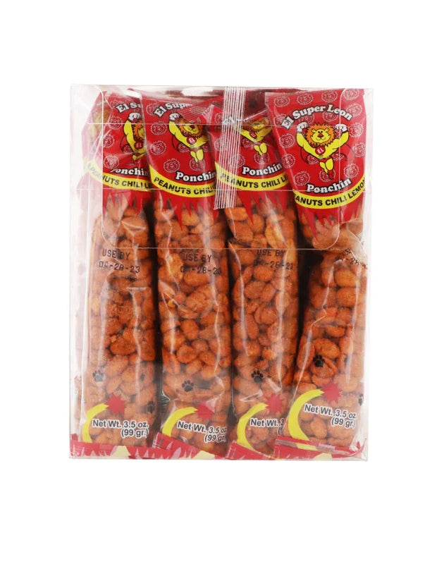 El Super Leon, Peanuts Chili Lemon - Tube 24 Count - 3.5 oz image 0