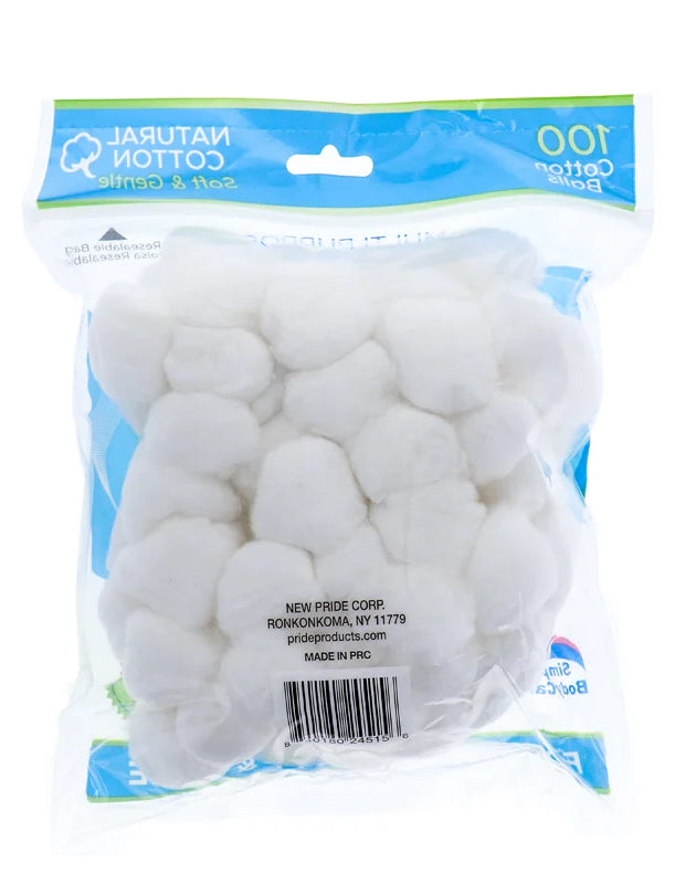 Multi-Purpose Cotton Balls 100 Pieces image 0