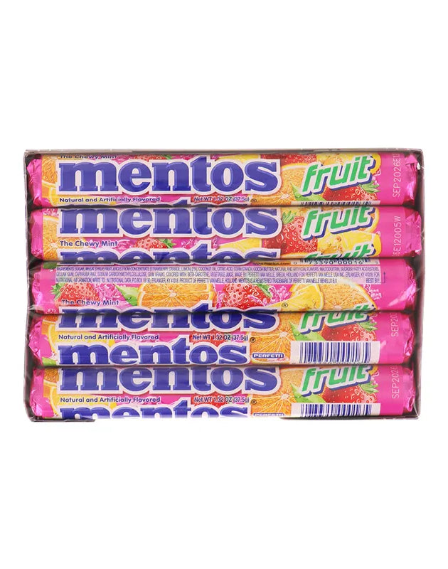 Mentos Chewy Fruit Roll 15 Count - 1.32 oz image 0