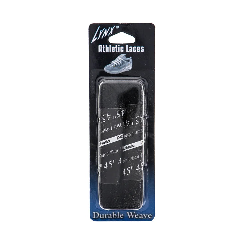 Lynx Shoe Lace Sports - Black 45 Inches - (Pack of 2) image 0