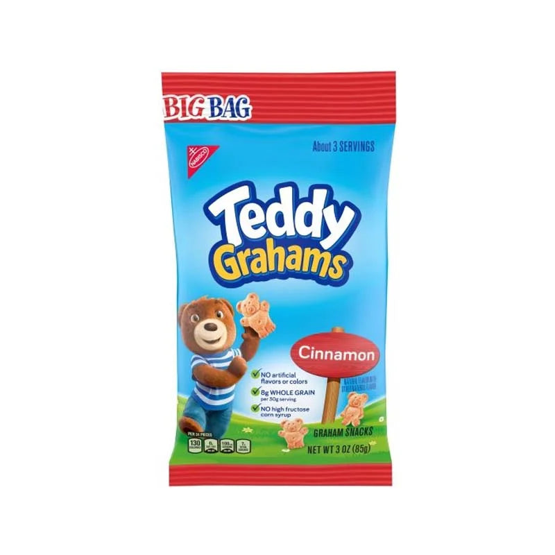 Nabisco Teddy Grahams Cinnamon Cookie - Big Bag 12 Count - 3 oz image 0