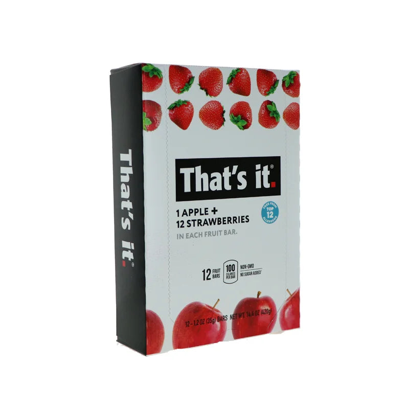 That's It Fruit Bar - Apple and Strawberry 12 Count - 1.2 oz image 1