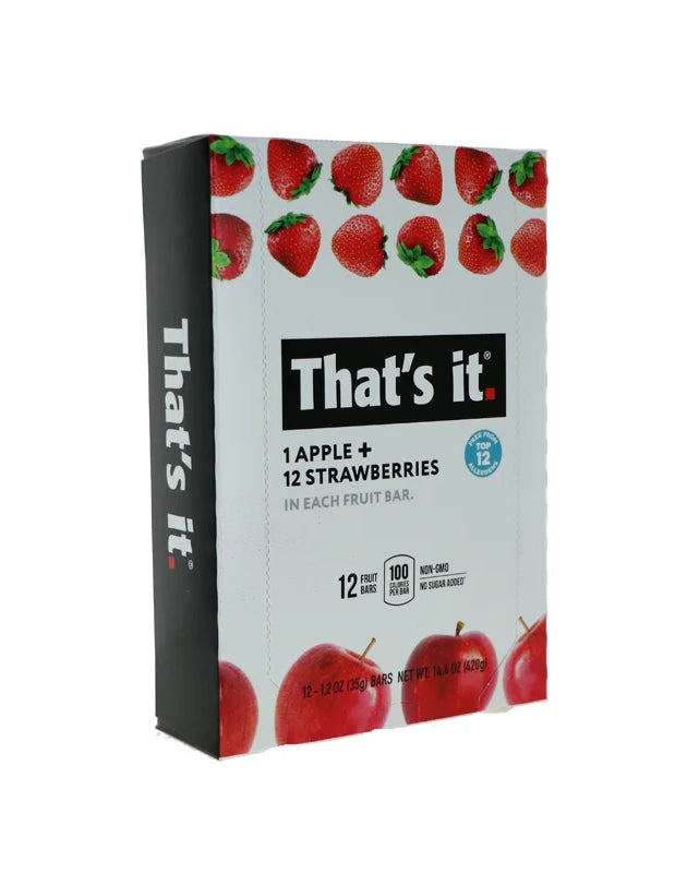That's It Fruit Bar - Apple and Strawberry 12 Count - 1.2 oz image 0