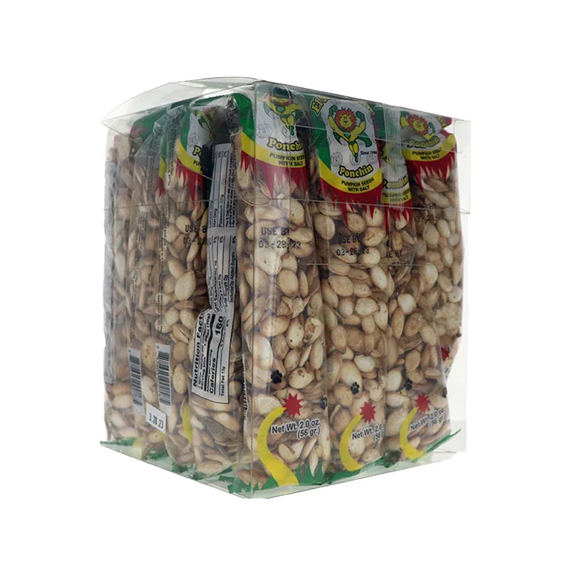 El Super Leon Pepitas Super Roasted - Tube 24 Count - 2 oz image 1