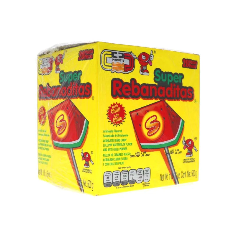 Super Rebanadita, Watermelon Lollipop, Count 20 (0.88 oz ) image 0