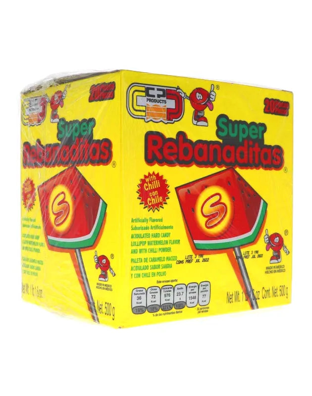 Super Rebanadita, Watermelon Lollipop, Count 20 (0.88 oz ) image 0