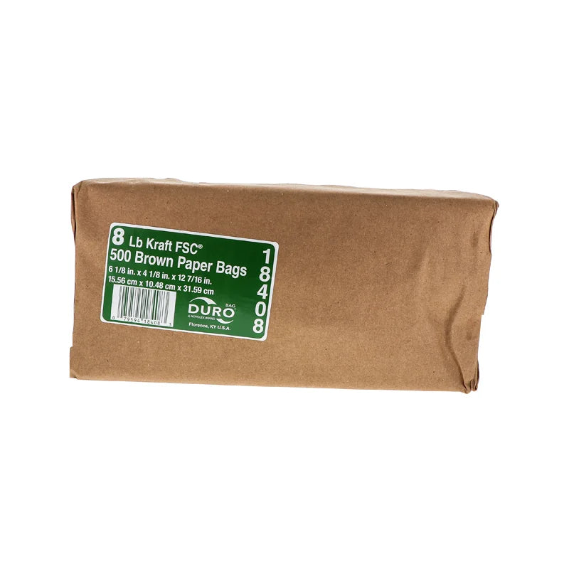 Duro Brown Paper Bag 8 Lb - 500 Count image 0