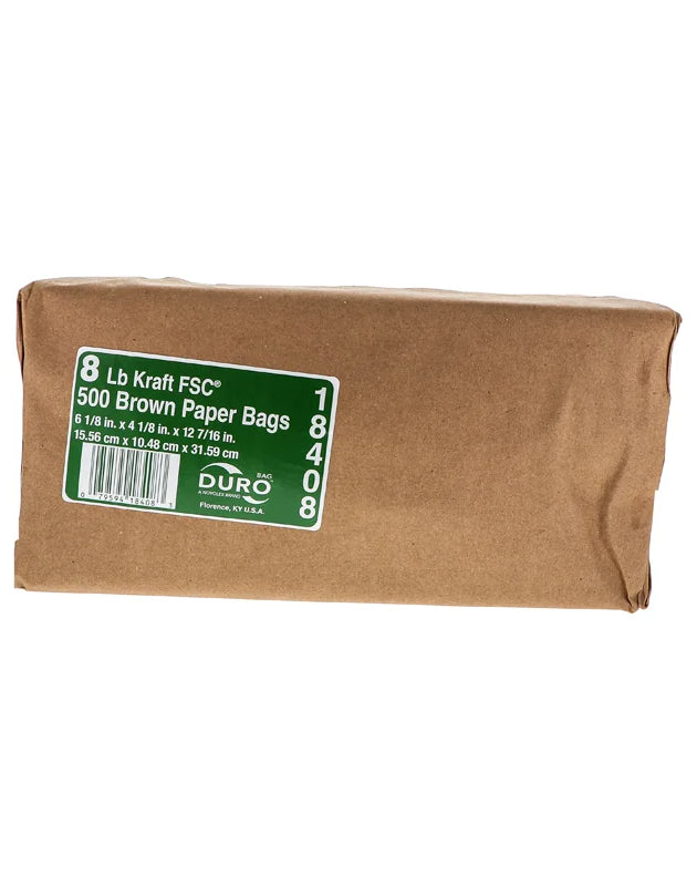 Duro Brown Paper Bag 8 Lb - 500 Count image 0
