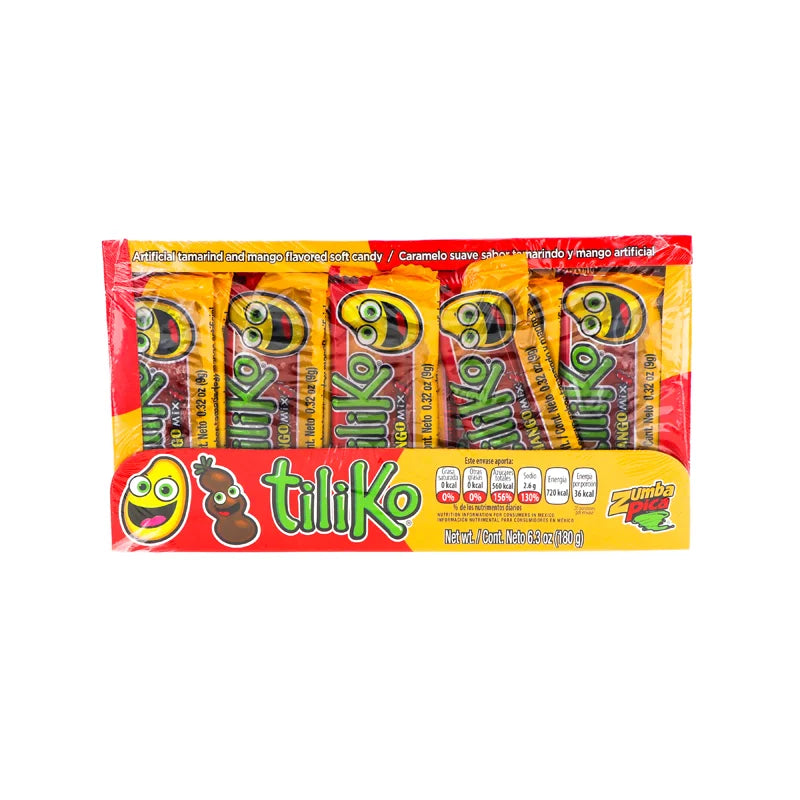 Zumba Pica Tiliko Bar Tamarind & Mango 20 Count - 0.32 oz image 0