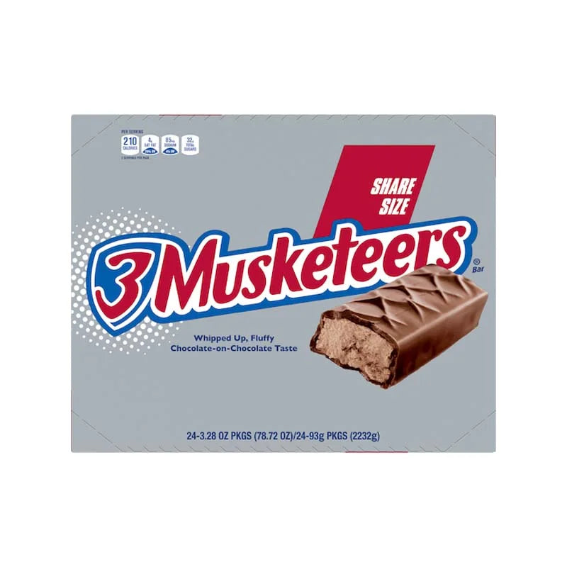 3 Musketeers King Size Chocolate 24/3.28Oz image 0