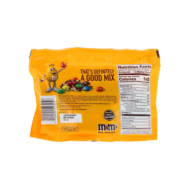 M&m?s Milk Chocolate Peanut Candy, Sharing Size - 10.7 oz Bag | image 1